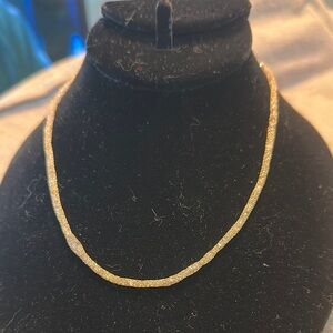 Elegant 14k made in Italy 🇮🇹 Gold Necklace with Swarovski diamond 💎 inside